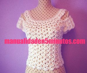 SUPERCURSO GRATIS tejer Blusa de mujer a crochet muy fácil y rápido