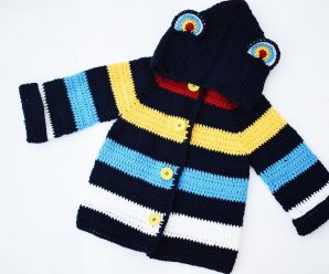 SUPER CURSO gratis Abrigo para niño a crochet o ganchillo muy facil y rapido