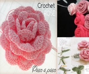 Como hacer ROSAS a crochet en punto 3D CURSO ONLINE GRATIS