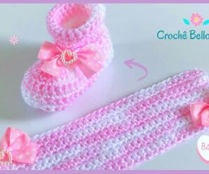 Como Tejer un Hermoso Zapatito a Crochet para bebes